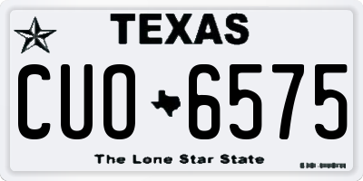 TX license plate CUO6575