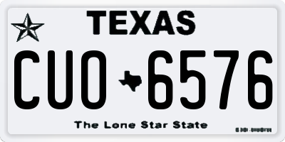 TX license plate CUO6576