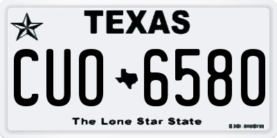 TX license plate CUO6580