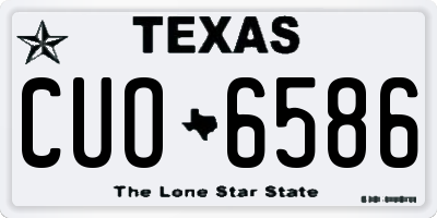 TX license plate CUO6586