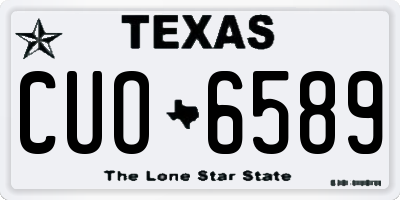 TX license plate CUO6589
