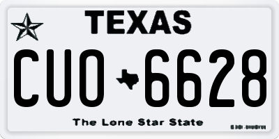TX license plate CUO6628