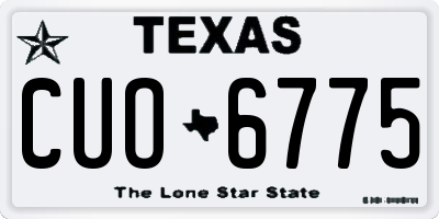 TX license plate CUO6775