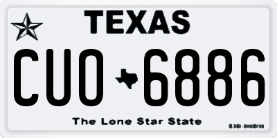 TX license plate CUO6886