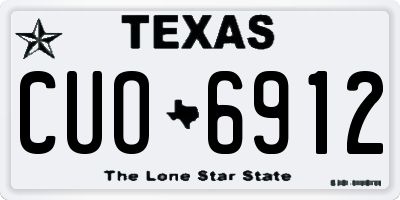 TX license plate CUO6912