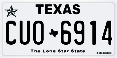 TX license plate CUO6914