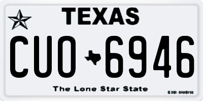 TX license plate CUO6946