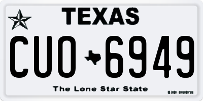 TX license plate CUO6949