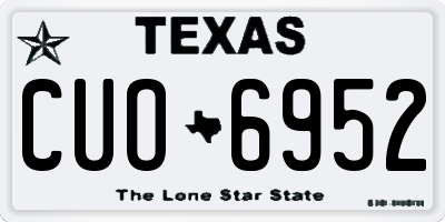 TX license plate CUO6952