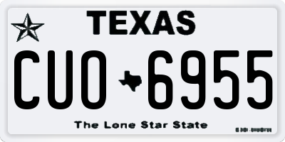 TX license plate CUO6955