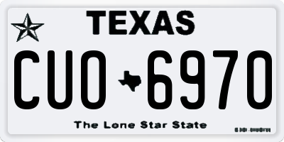 TX license plate CUO6970