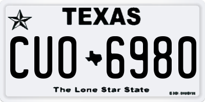 TX license plate CUO6980