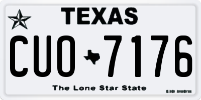 TX license plate CUO7176
