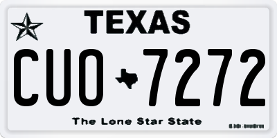TX license plate CUO7272
