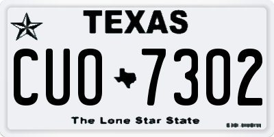 TX license plate CUO7302
