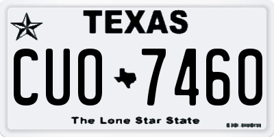 TX license plate CUO7460