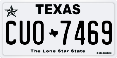 TX license plate CUO7469