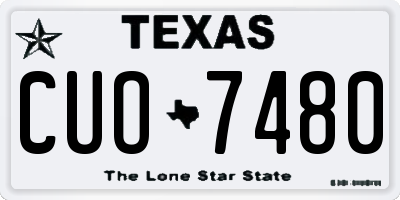 TX license plate CUO7480