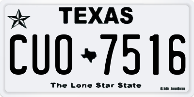 TX license plate CUO7516