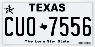 TX license plate CUO7556