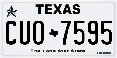 TX license plate CUO7595