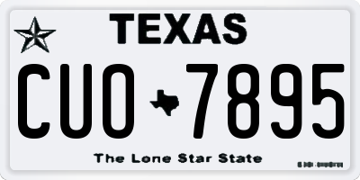 TX license plate CUO7895