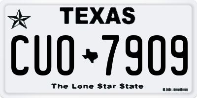 TX license plate CUO7909