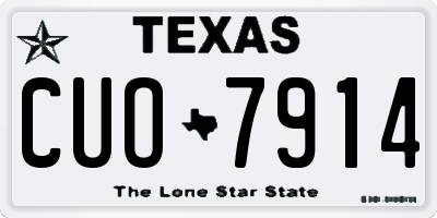 TX license plate CUO7914
