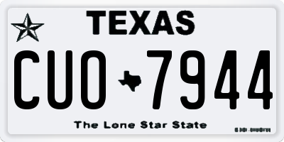 TX license plate CUO7944