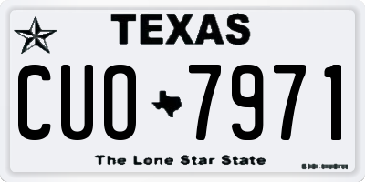 TX license plate CUO7971