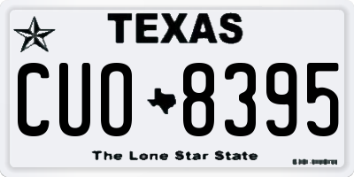 TX license plate CUO8395