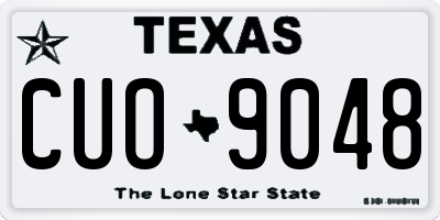 TX license plate CUO9048