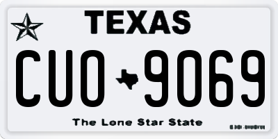 TX license plate CUO9069