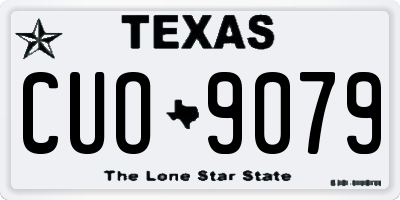 TX license plate CUO9079