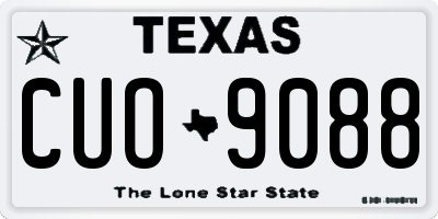 TX license plate CUO9088