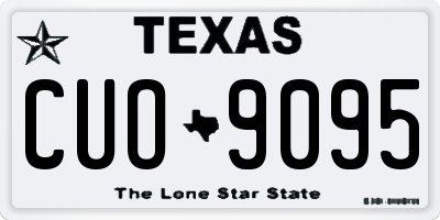 TX license plate CUO9095