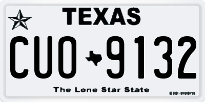 TX license plate CUO9132