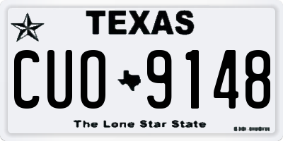 TX license plate CUO9148