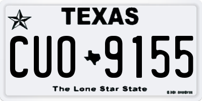 TX license plate CUO9155