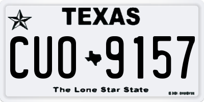 TX license plate CUO9157
