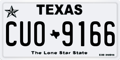 TX license plate CUO9166