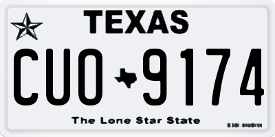 TX license plate CUO9174