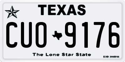 TX license plate CUO9176