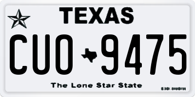 TX license plate CUO9475