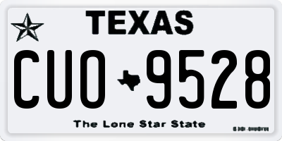 TX license plate CUO9528