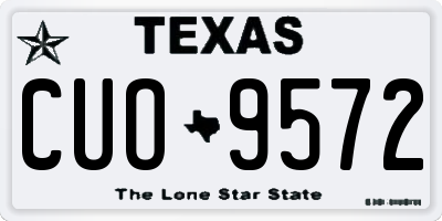 TX license plate CUO9572