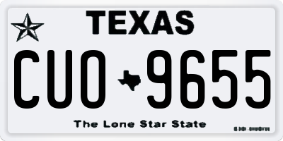 TX license plate CUO9655