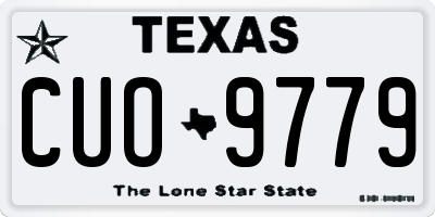 TX license plate CUO9779