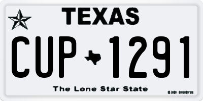 TX license plate CUP1291