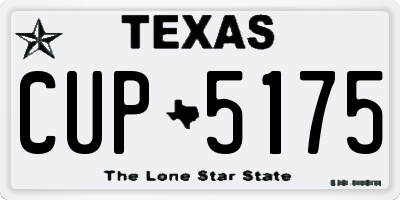 TX license plate CUP5175